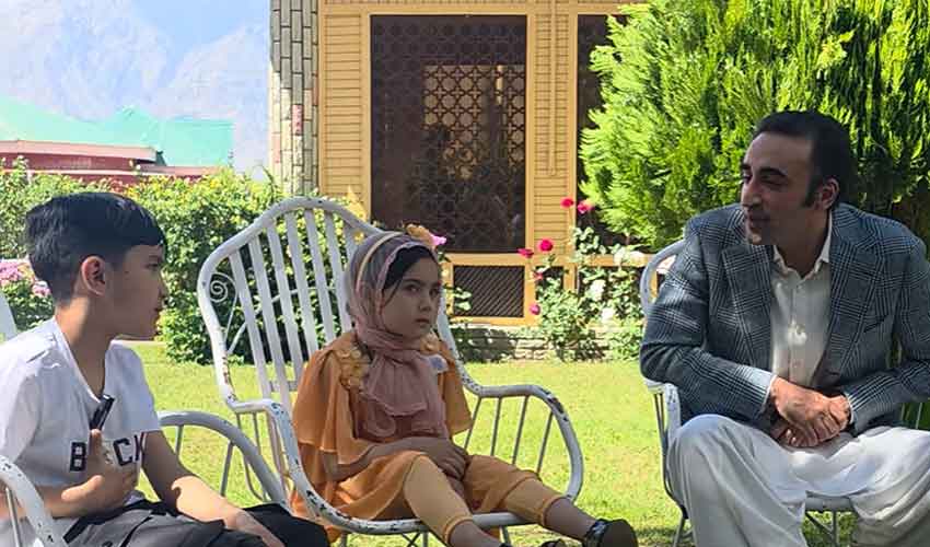 Bilawal meets young YouTuber Shiraz, sister Muskan in GB