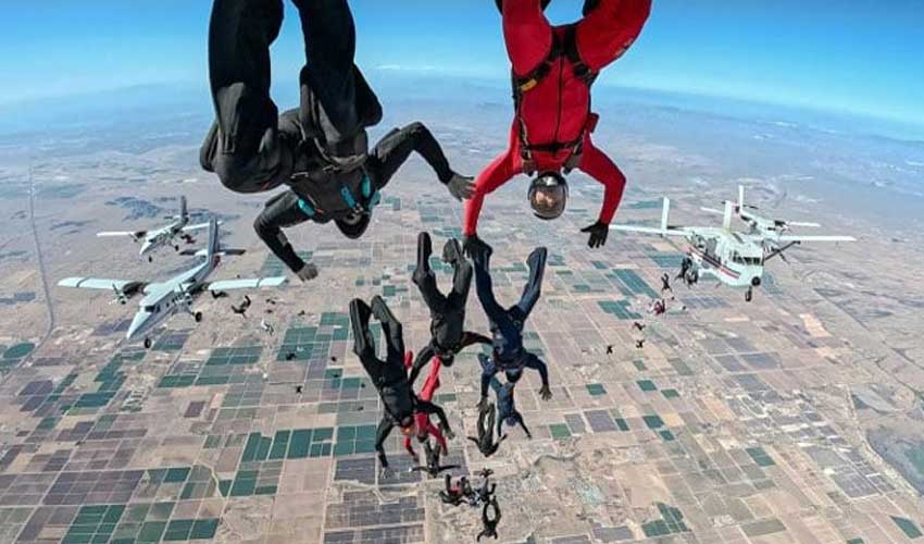 Global skydiving record set with over 31,000 jumps in one day