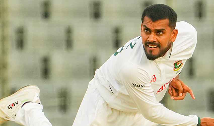Miraz’s five-for gives Bangladesh slender lead against Pakistan | SAMAA TV