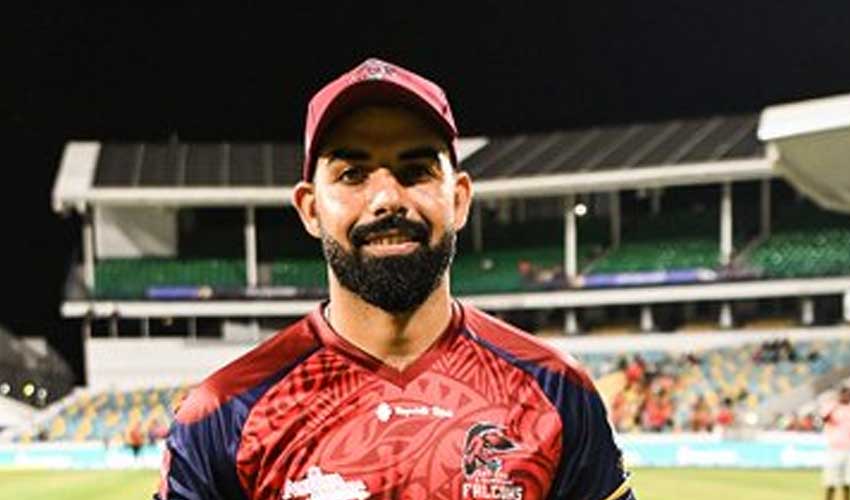 Shadab's Khan hat-trick powers Falcons to CPL final