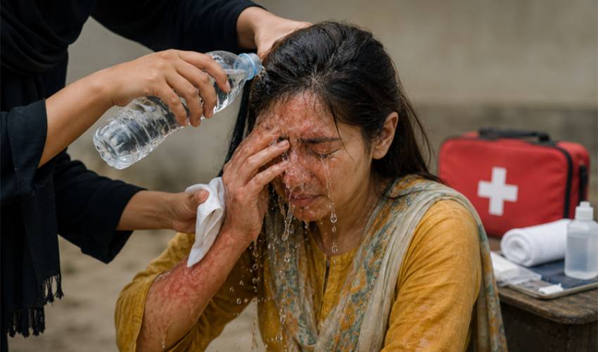 Acid attack first aid: Emergency steps that can save lives