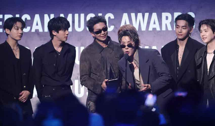 BTS takes 'artist of the year' award at American Music Awards