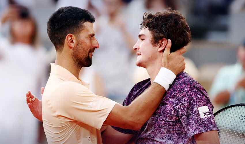 Teen sensation Fonseca tames Djokovic at French Open
