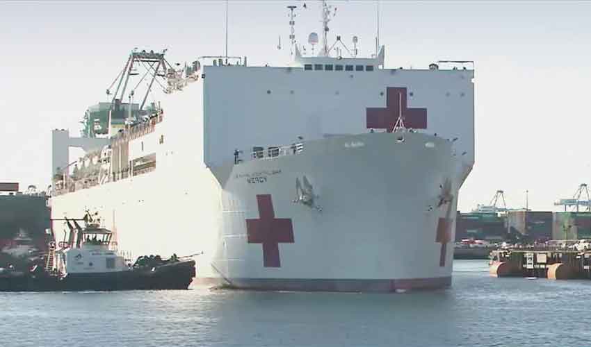 Trump says ‘great’ hospital boat on way to Greenland