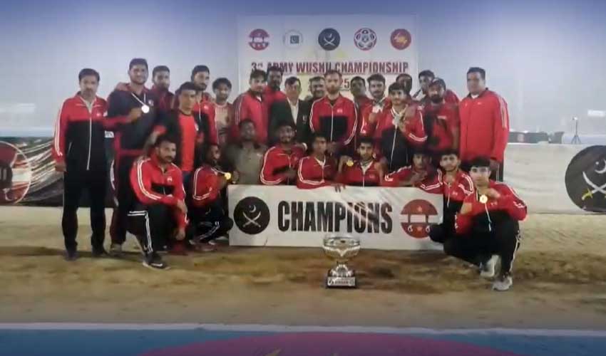 Gujranwala Corps wins third Army Wushu Championship 2024-25