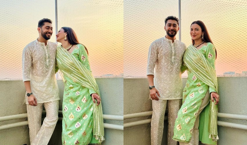 Indian actress Gauahar Khan, husband enjoy blissful Eid moments