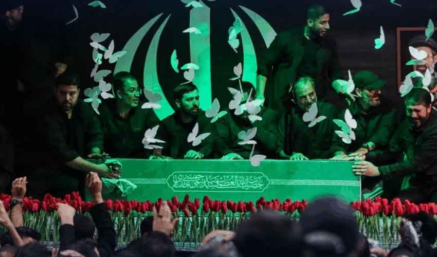Ayatollah Ali Khamenei’s coffin laid out in Tehran ahead of mass funeral rites