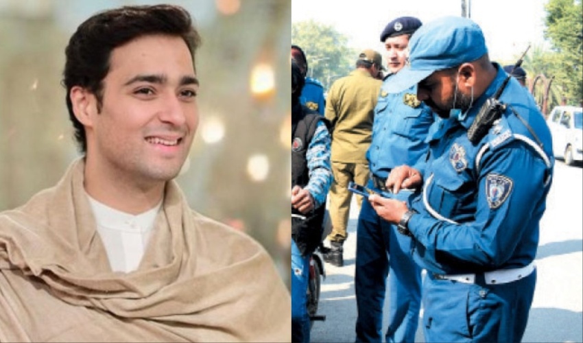 Junaid Safdar heaps praise on Punjab Police after receiving traffic challan