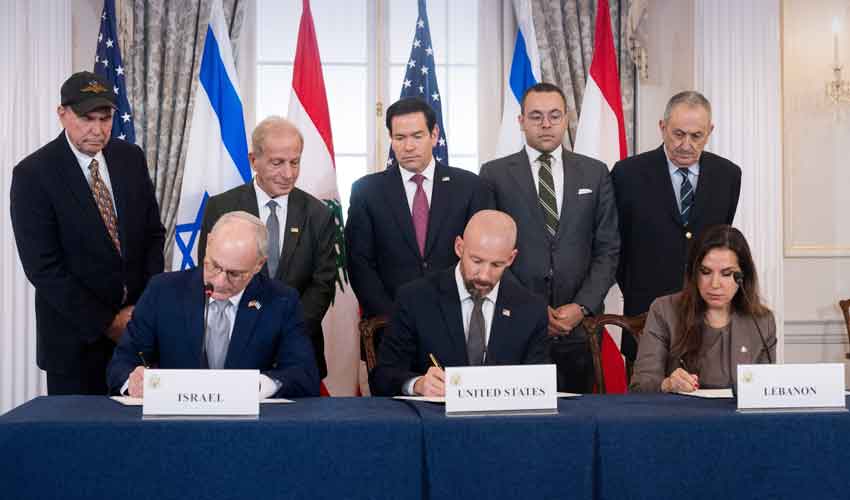 Israel, Lebanon sign framework agreement in Washington
