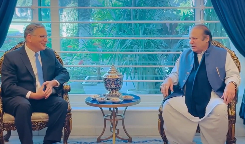 Nawaz seeks end to killings in Gaza in meeting with US ambassador