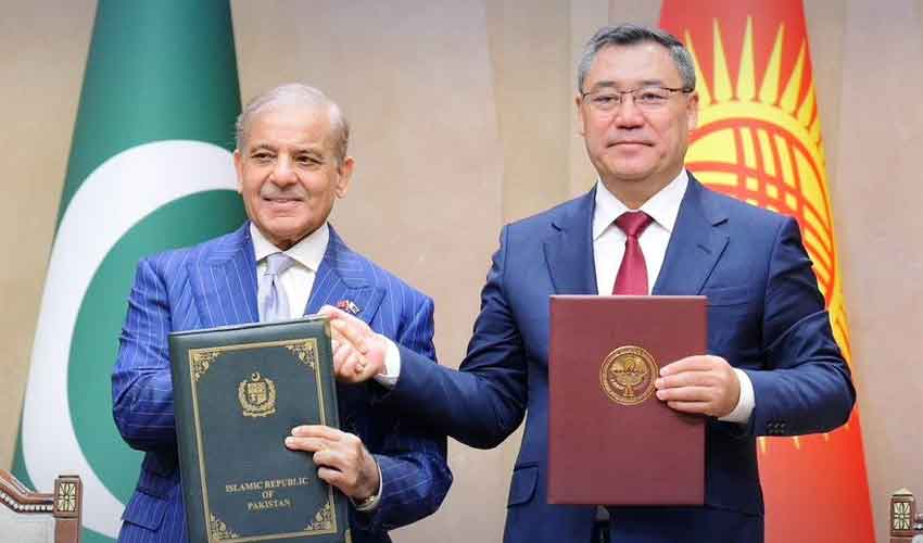 Pakistan, Kyrgyzstan set trade target of $200m, sign 16 agreements