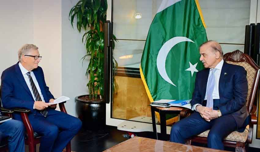 PM Shehbaz meets Bill Gates to discuss polio, flood relief, nutrition