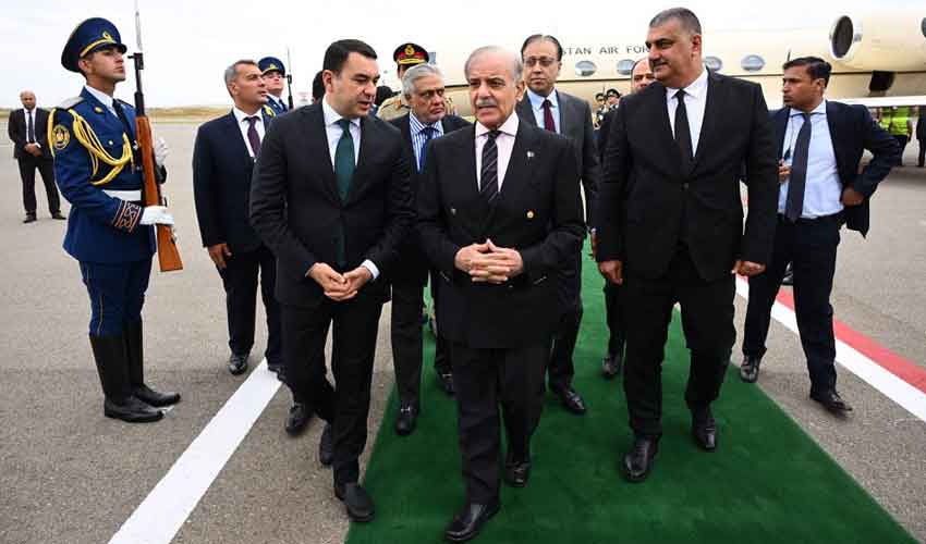 PM Shehbaz reaches Azerbaijan for two-day ECO Summit