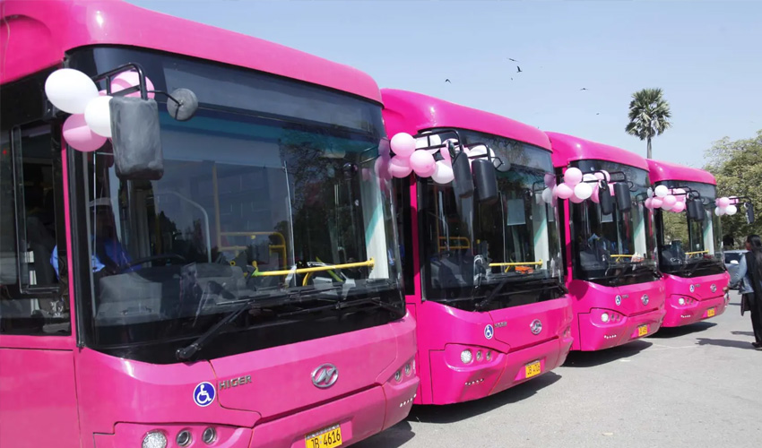 Free travel announced for women on pink bus service