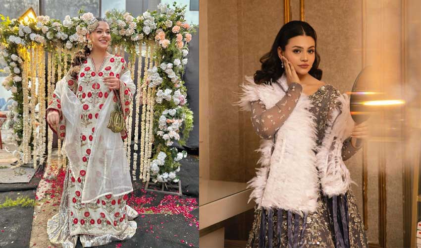 Zara Noor Abbas trolls her own look at brother’s Walima